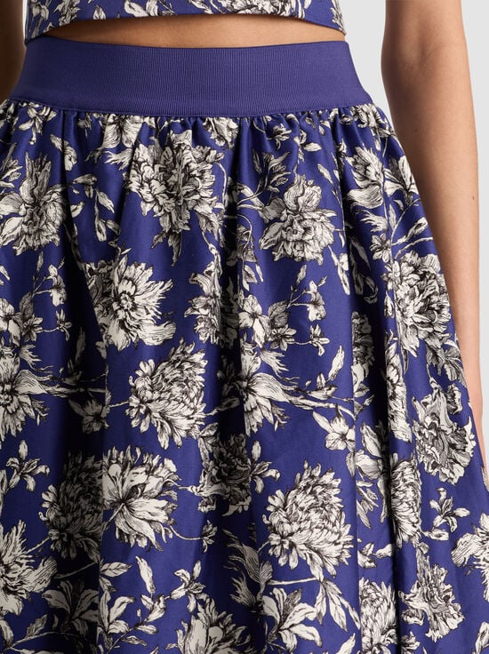 BLOOMING WILD INDIGO-NILDA MAXI SKIRT