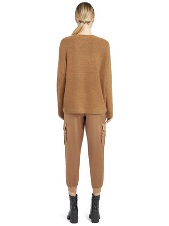 CAMEL-ROMA OVERSIZED PULLOVER