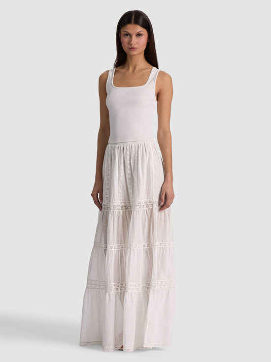 OFF WHITE-DARYN RIBBED TANK