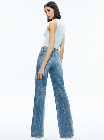 LIGHT ICE-AMITY SLEEVELESS CROPPED TANK