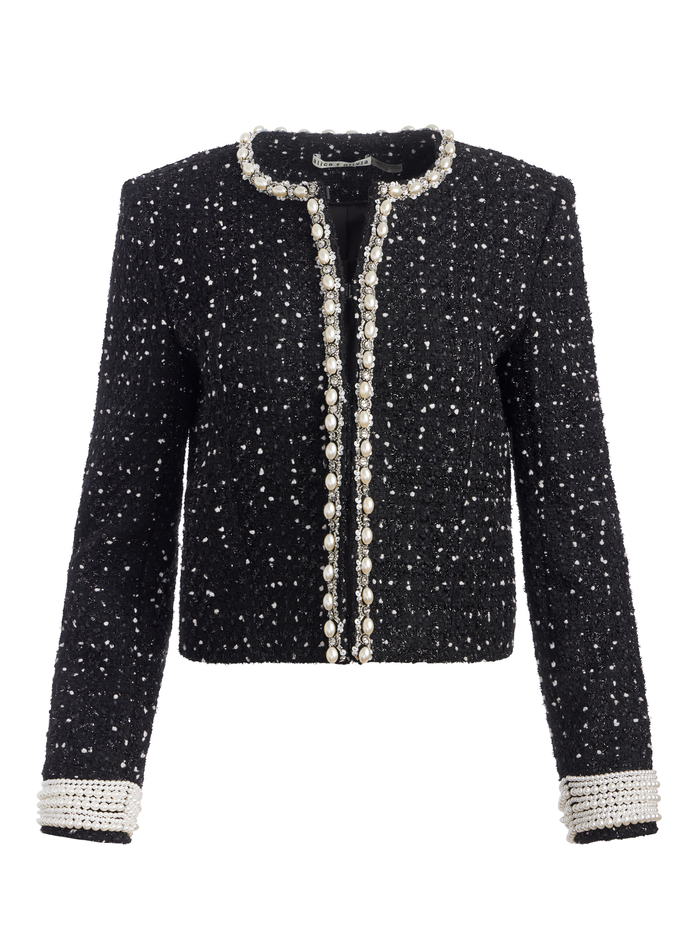 DORIAN JACKET - BLACK/WHITE image 5 - Alice And Olivia