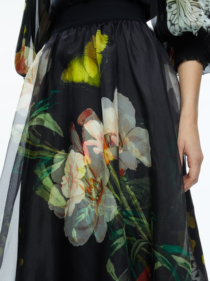 NILDA MAXI SKIRT - ESSENTIAL FLORAL image 3 - Alice And Olivia