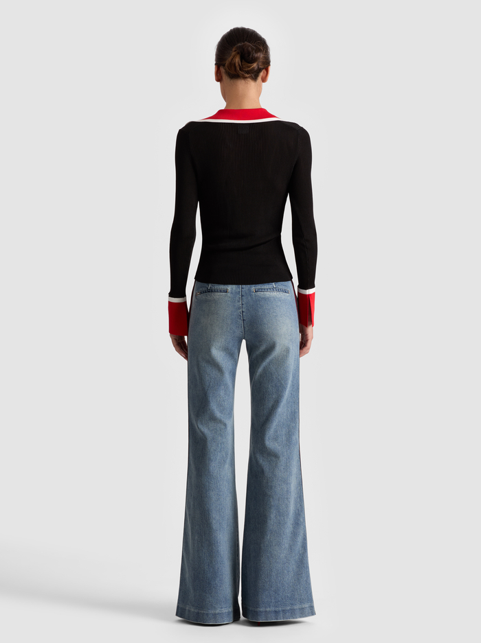 NEALIE CARDIGAN - BLACK/MULTI image 2 - Alice And Olivia