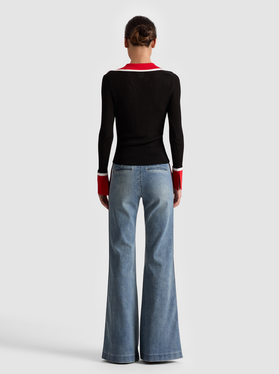 BLACK/MULTI-NEALIE CARDIGAN