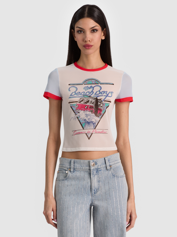 TESS TEE - SUMMER IN PARADISE - ALICE + OLIVIA