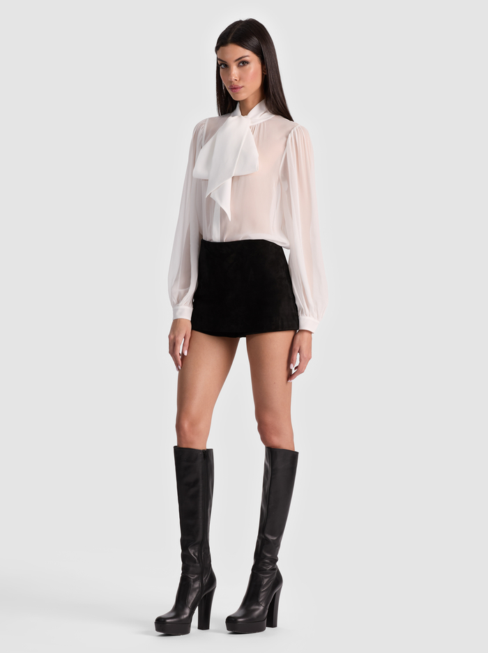 BRENTLEY BLOUSE - OFF WHITE image 4 - Alice And Olivia