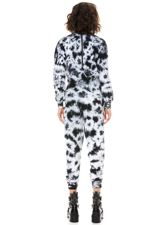 NIKITA TIE DYE JUMPSUIT - BLACK/WHITE image 1 - ALICE + OLIVIA