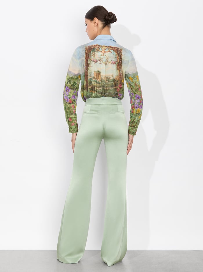 ELOISE BUTTON DOWN BLOUSE - DUSK TO DAWN image 2 - Alice And Olivia