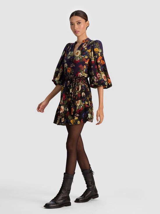 MAGIC GARDEN GRADIENT-ANTONETTE MINI DRESS