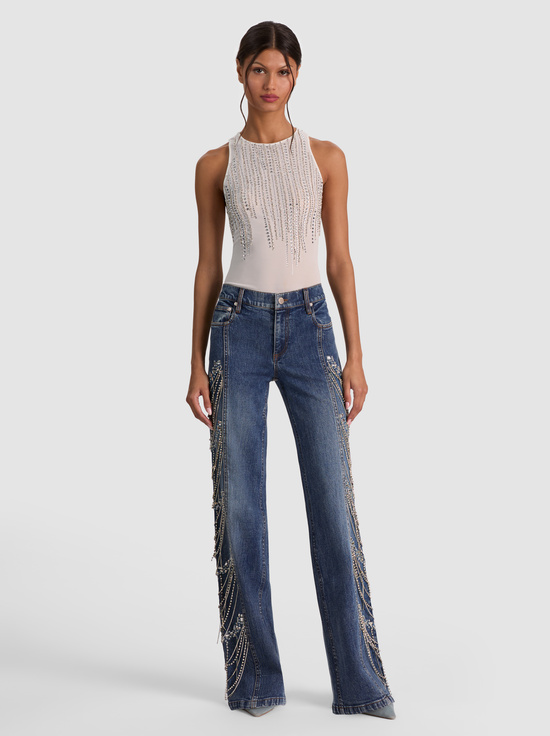 BROOKLYN BLUE-ROXIE EMBELLISHED JEAN