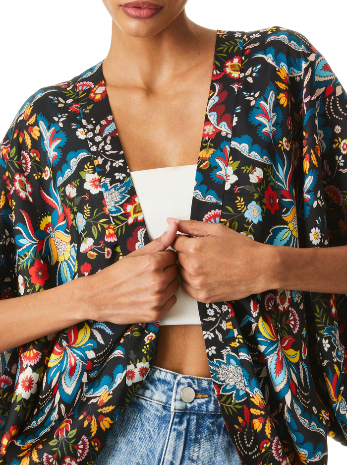 TRACY REVERSIBLE COCOON KIMONO - SANTA MONICA OFF WHITE image 4 - Alice And Olivia