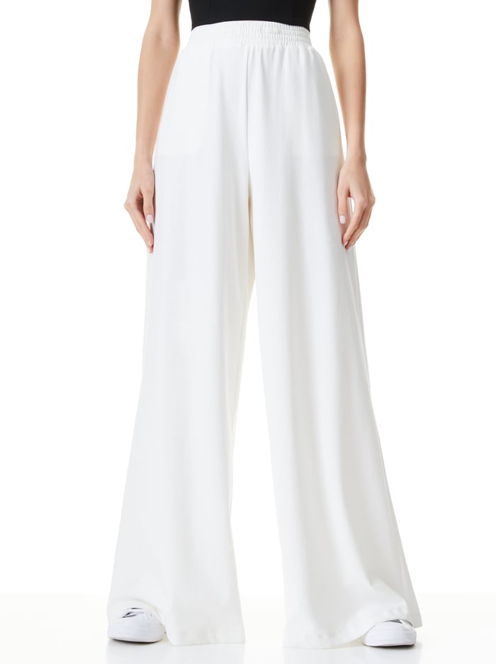 KENLEY PALAZZO PANT - OFF WHITE - Alice And Olivia