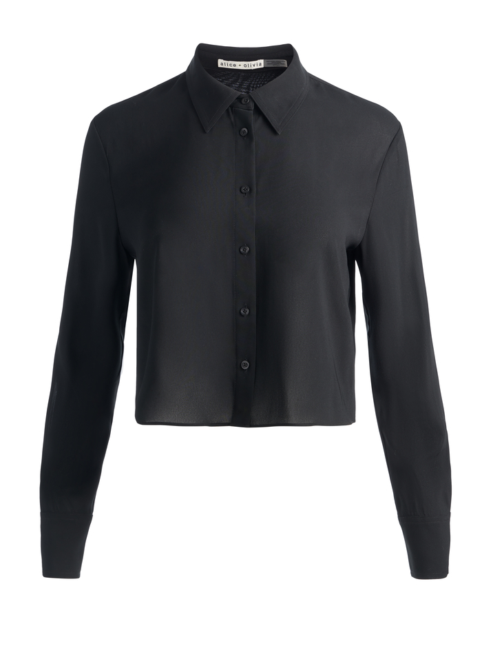 LEON BUTTON DOWN - BLACK image 5 - ALICE + OLIVIA
