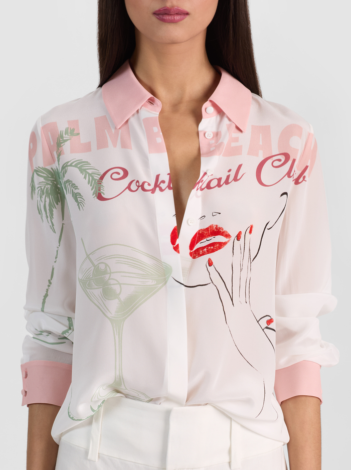 WILLA SILK BLOUSE - COCKTAIL CLUB image 4 - ALICE + OLIVIA