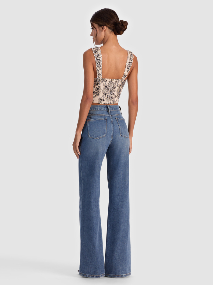 GUINEVERE EMBELLISHED BUSTIER - MOONLIT ROCOCO VANILLA image 2 - Alice And Olivia