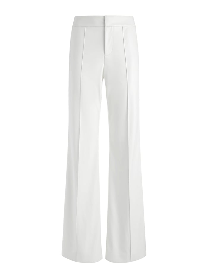 Dylan Vegan Leather Wide Leg Pant In Ecru | Alice And Olivia