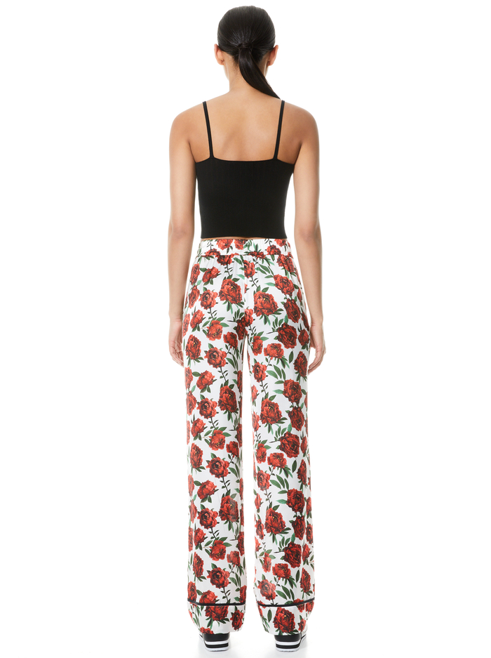 MEERA FLORAL PAJAMA PANT - LILA