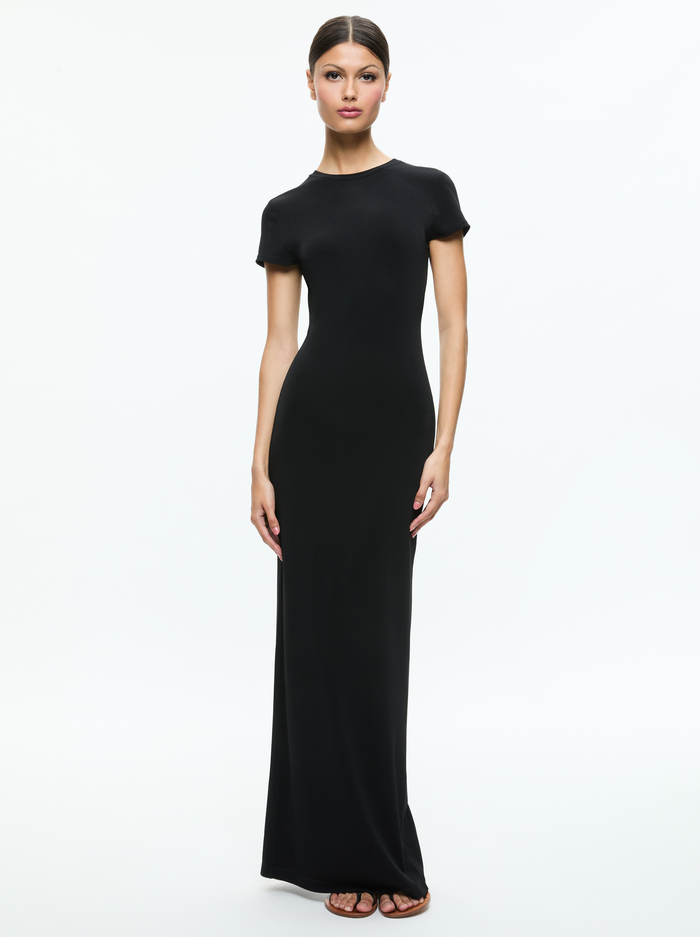 DELORA TWO WAY MAXI DRESS - BLACK image 3 - Alice And Olivia