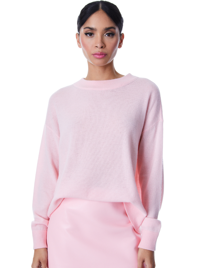 FILA CREWNECK PULLOVER - PETAL - Alice And Olivia