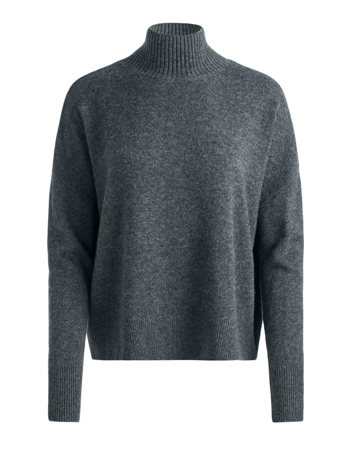 BARBRA TURTLENECK - CHARCOAL HEATHER image 5 - Alice And Olivia