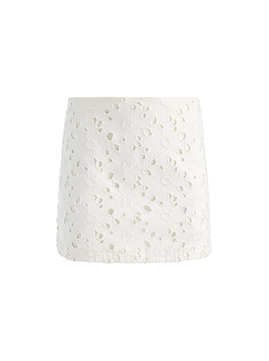 OFF WHITE-RILEY DENIM MINI SKIRT