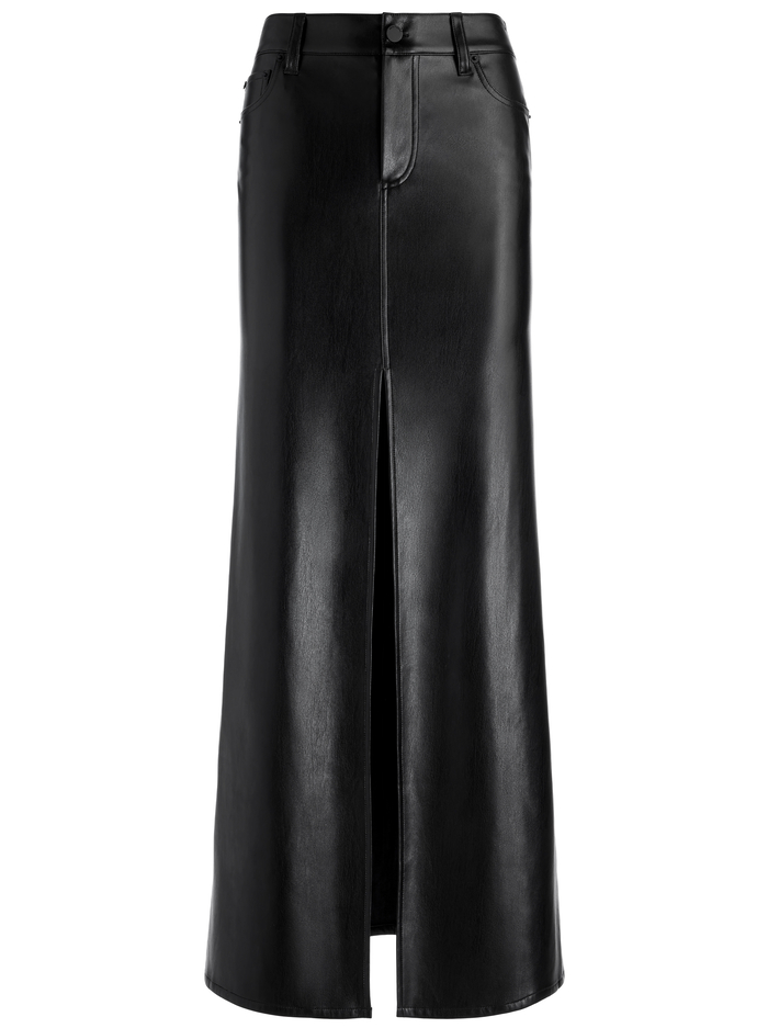 RYE VEGAN LEATHER MAXI SKIRT - BLACK image 5 - Alice And Olivia