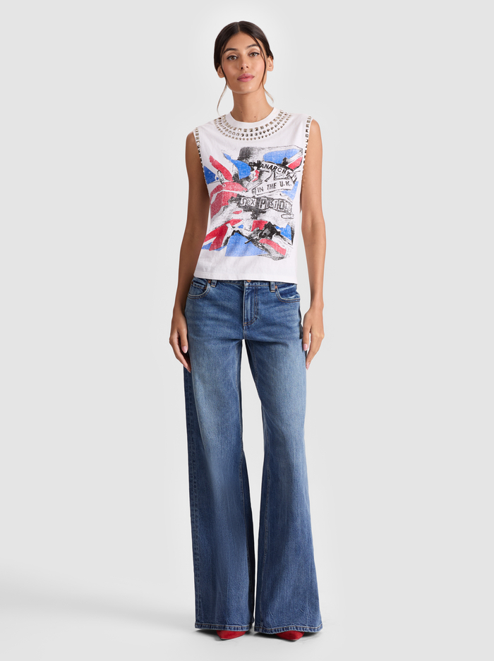 MICAH MUSCLE TANK - SEX PISTOLS image 1 - Alice And Olivia
