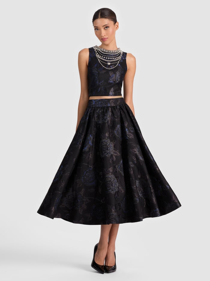 NILDA VOLUMONOUS SKIRT - BLACK image 4 - Alice And Olivia