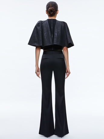 BLACK-DEANNA HIGH RISE SIDE STRIPE PANT