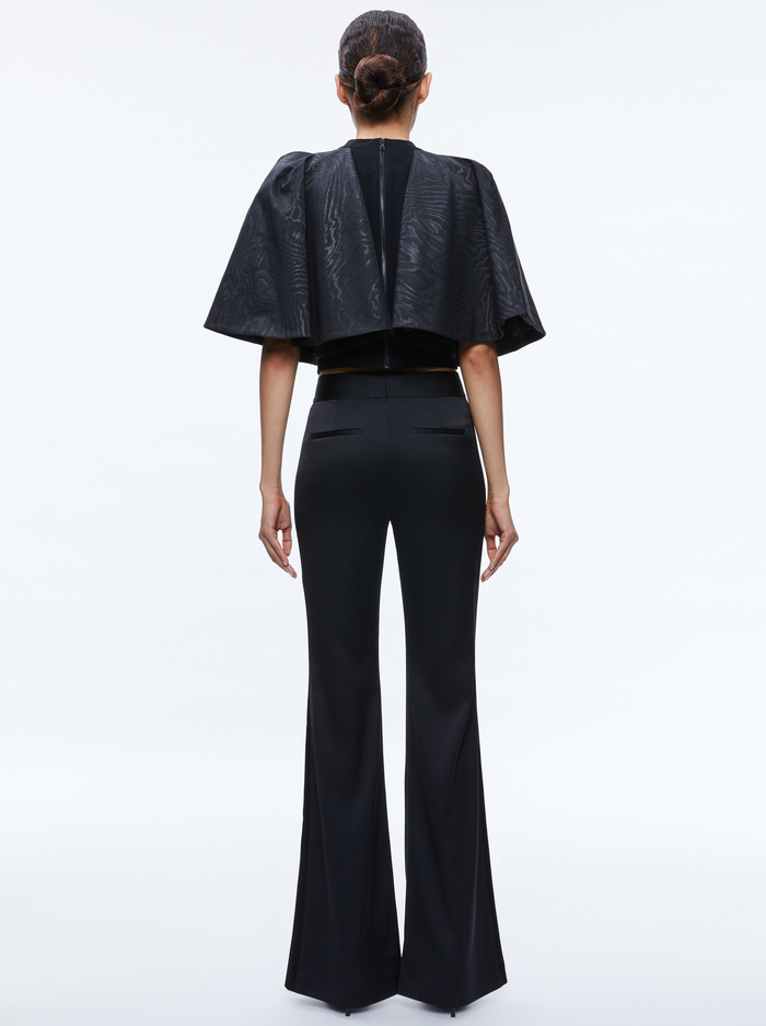 DEANNA HR BOOT SLM STRIPE PANT - BLACK image 1 - Alice And Olivia