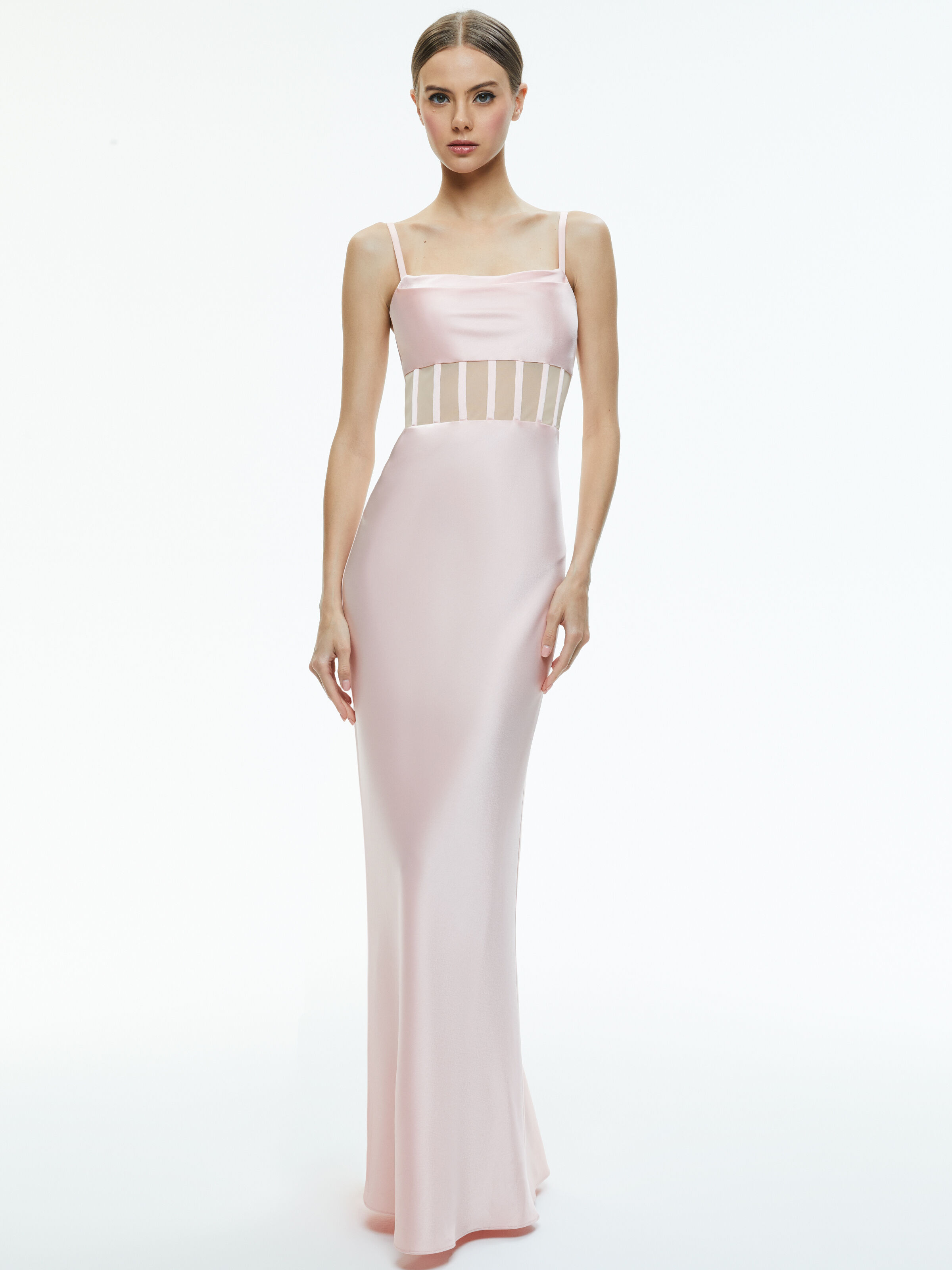 Alice and olivia pink dress top