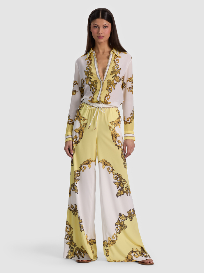 WILLA SILK BLOUSE - GOLDEN COAST image 1 - ALICE + OLIVIA