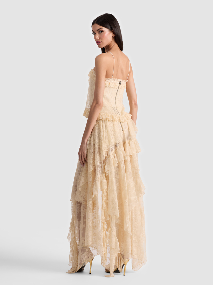 ALESSIA LACE TOP - BISCOTTI image 2 - Alice And Olivia