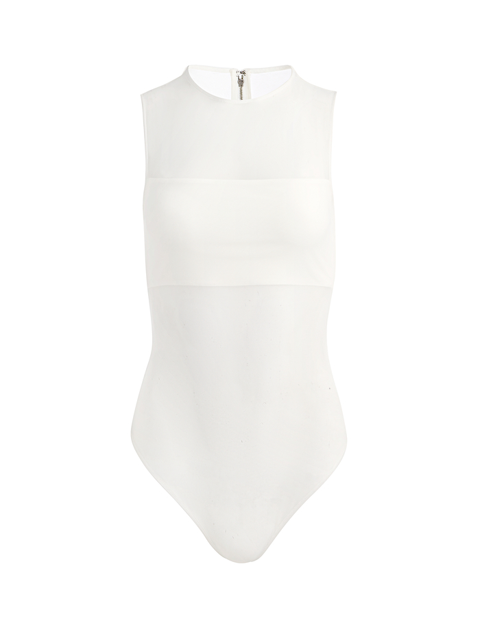 BANDEAU SLEEVELESS BODYSUIT - OFF WHITE image 5 - ALICE + OLIVIA