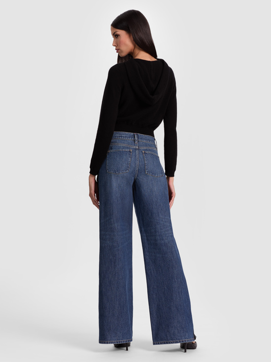 BLACK-DOLLIE CARDIGAN ZIP HOODIE