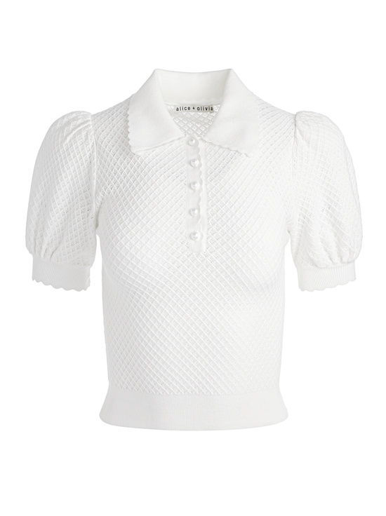 SOFT WHITE-RAMONA POINTELLE POLO