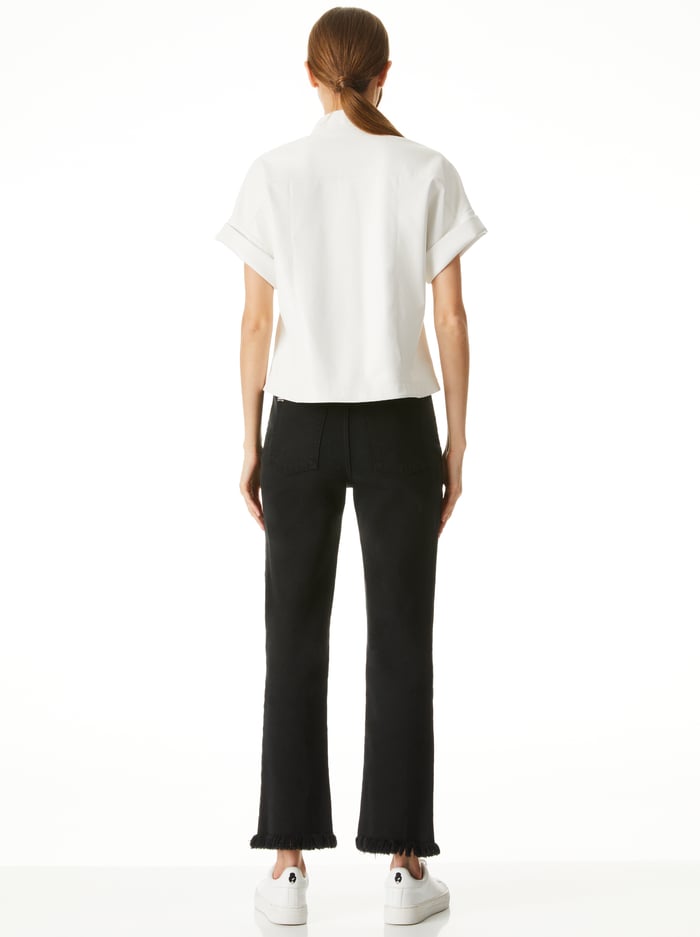 EDYTH VEGAN TOP - OFF WHITE image 1 - Alice And Olivia