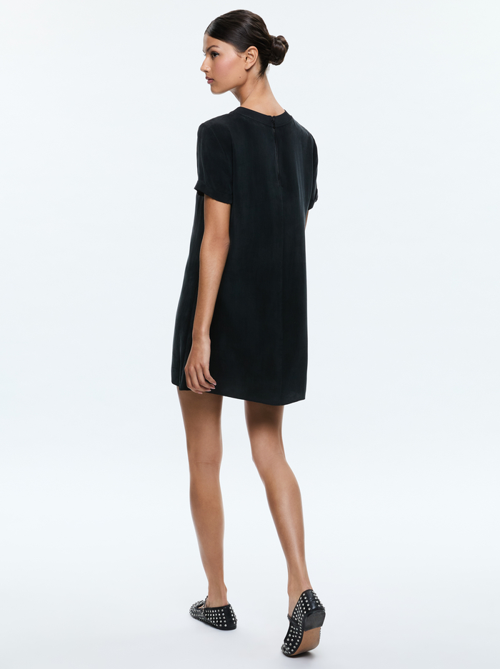 BRADEN TEE SHIRT DRESS - BLACK image 2 - Alice And Olivia