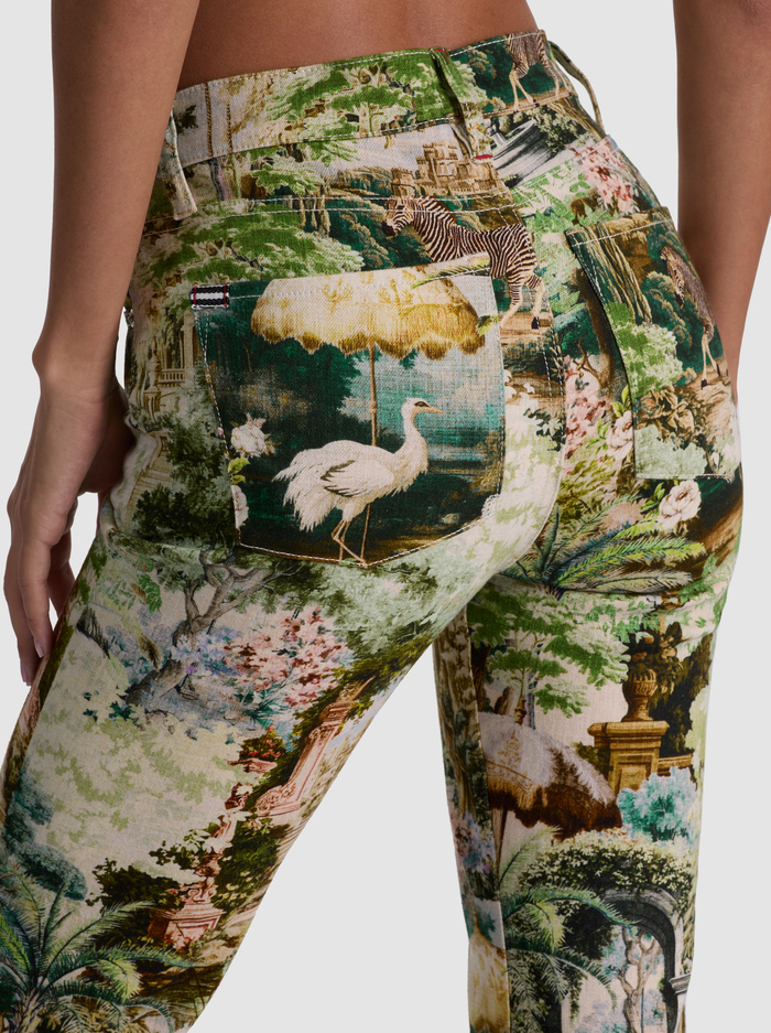 BEAUTIFUL PRINTED JEAN - TERRAIN LG image 3 - ALICE + OLIVIA