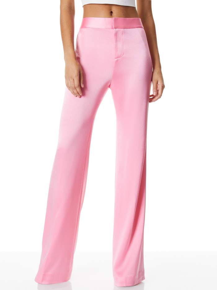 DEANNA HIGH WAISTED BOOTCUT PANT - PRIMROSE - Alice And Olivia