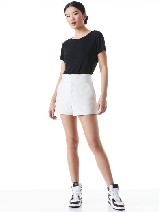 WHITE-CADY LEATHER SHORT