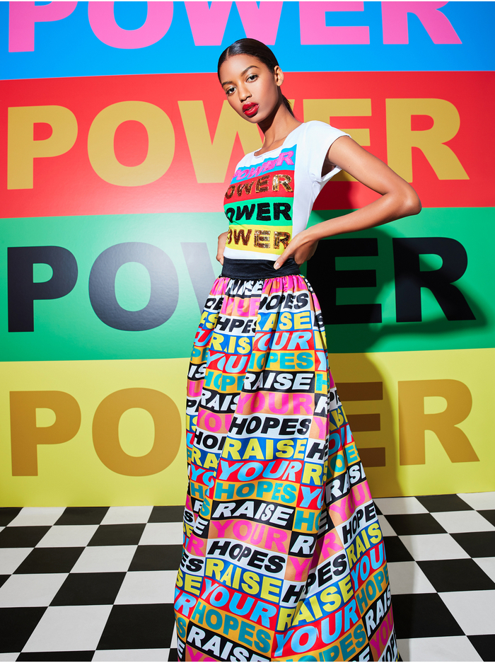 AO X LAKWENA MIKEY TEE - WHITE/MULTI image 7 - ALICE + OLIVIA