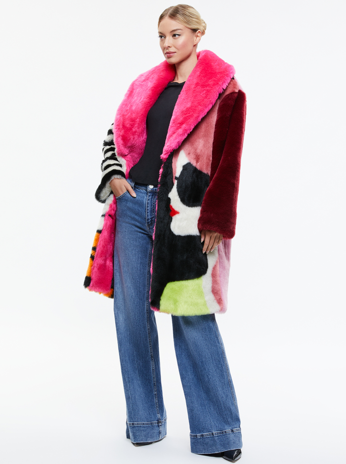 YETTA FAUX FUR COAT - ENCHANTED image 4 - Alice And Olivia