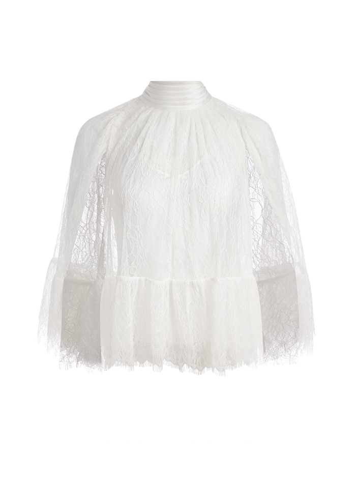 ZENON TOP WITH CAMI - OFF WHITE image 5 - Alice And Olivia