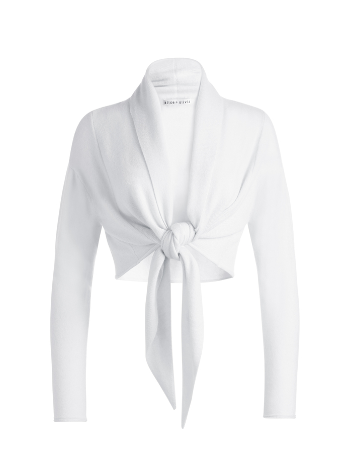 LANITA CARDIGAN - ECRU image 5 - Alice And Olivia