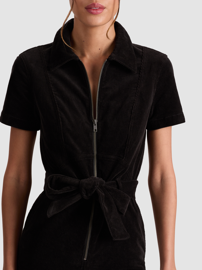 GORGEOUS CORDUROY JUMPSUIT - BLACK image 1 - Alice And Olivia