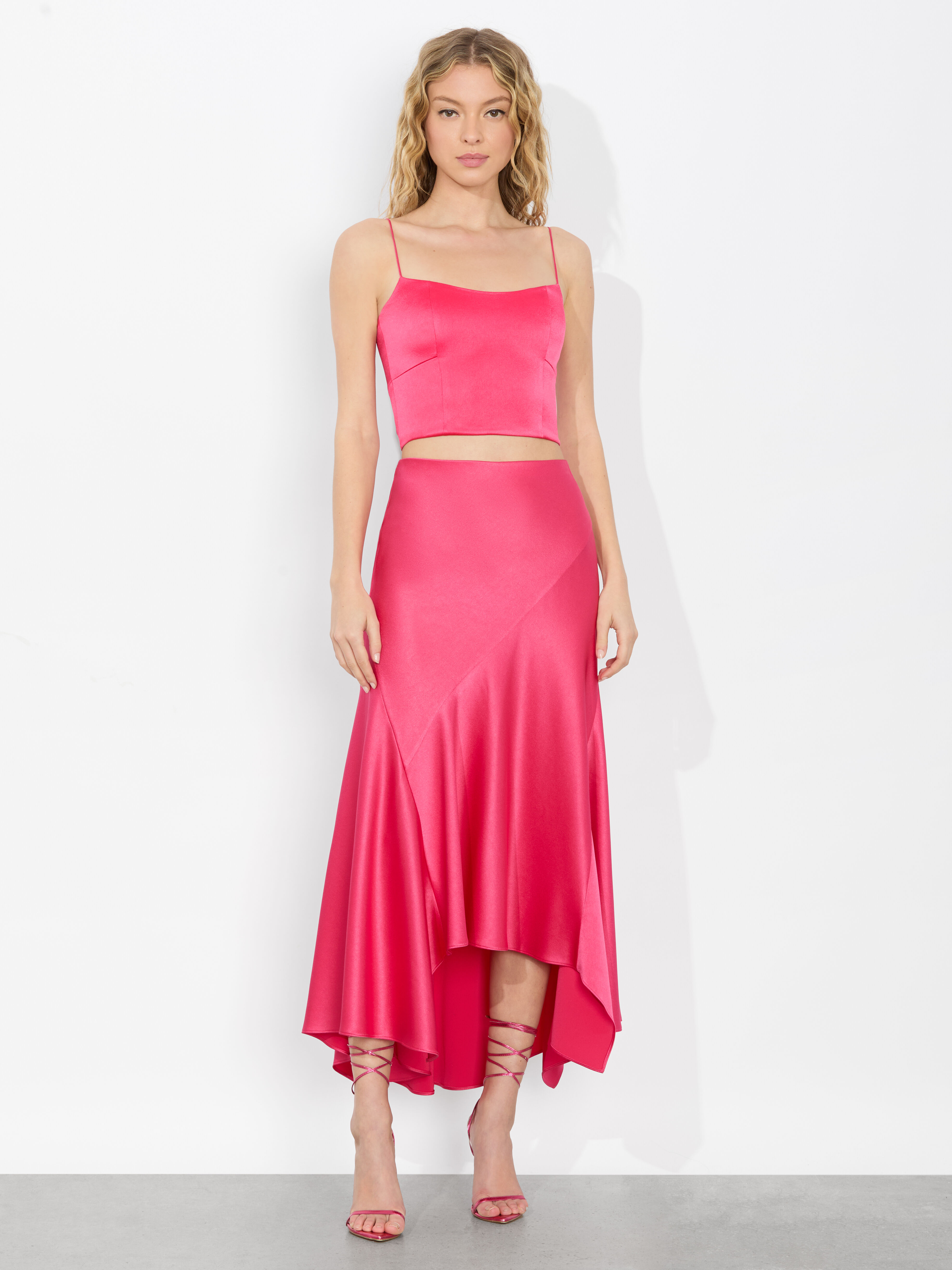 Harmony Mini Slip Dress In Rose Quartz | Alice + Olivia