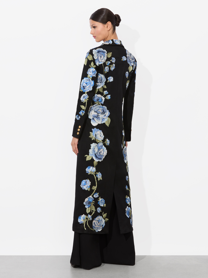 MACEY LONG BLAZER - BLACK MULTI image 2 - Alice And Olivia