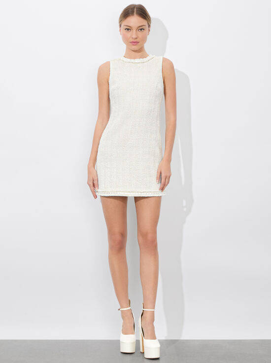 OFF WHITE/OATMEAL-COLEY MINI DRESS