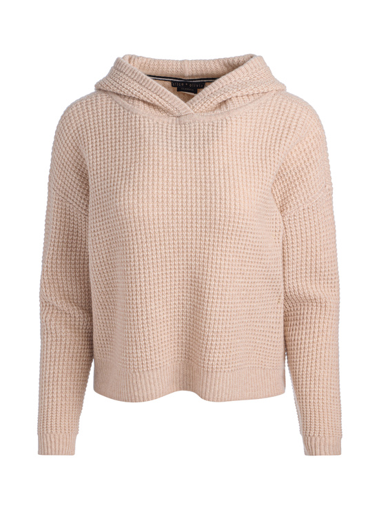 OATMEAL HEATHER-EMMANUELLE CASHMERE HOODIE